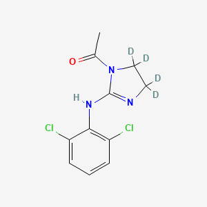 molecular formula C11H11Cl2N3O B1165142 Acetylclonidine-d4 
