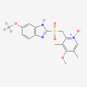 molecular formula C17H19N3O5S B1165144 Omeprazole sulfone N-oxide-d3 