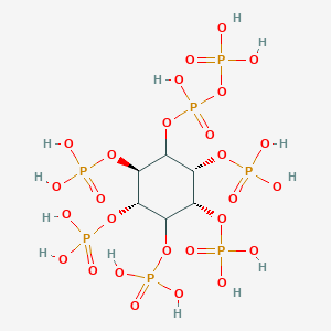 molecular formula C6H19O27P7 B116519 1-Diphosinositol pentakisphosphate CAS No. 148077-18-3