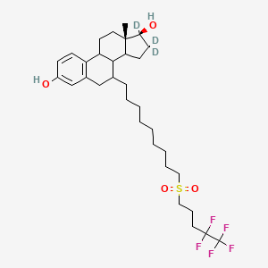 molecular formula C32H47F5O4S B1165265 Fulvestrant-9-sulfone-D3 
