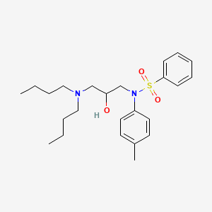 molecular formula C24H36N2O3S B11652855 N-[3-(dibutylamino)-2-hydroxypropyl]-N-(4-methylphenyl)benzenesulfonamide 