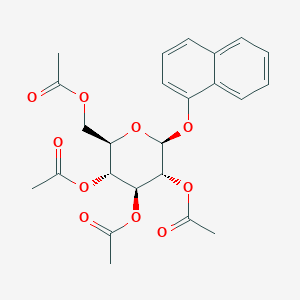 molecular formula C24H26O10 B11653447 1-(1-Naphthyl)-beta-D-glucopyranoside tetraacetate 