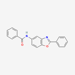 molecular formula C20H14N2O2 B11653566 N-(2-phenyl-1,3-benzoxazol-5-yl)benzamide 