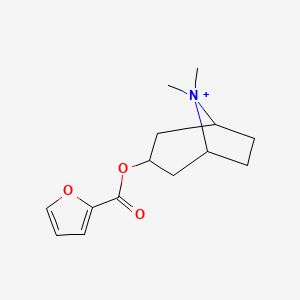 molecular formula C14H20NO3+ B11653624 3-[(2-Furanylcarbonyl)oxy]-8,8-dimethyl-8-azoniabicyclo[3.2.1]octane CAS No. 1038818-17-5