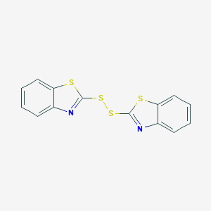 molecular formula C14H8N2S4 B116540 2,2'-Dithiobis(benzothiazole) CAS No. 120-78-5