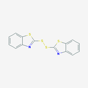 molecular formula C14H8N2S4 B116540 2,2'-Dithiobisbenzothiazole CAS No. 120-78-5