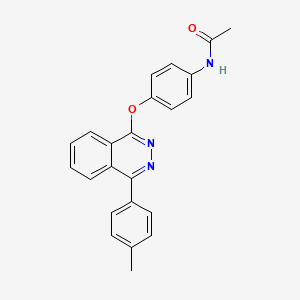 molecular formula C23H19N3O2 B11654006 N-(4-{[4-(4-methylphenyl)phthalazin-1-yl]oxy}phenyl)acetamide 