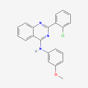 molecular formula C21H16ClN3O B11654188 2-(2-chlorophenyl)-N-(3-methoxyphenyl)quinazolin-4-amine 