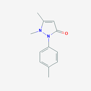 molecular formula C12H14N2O B116542 1,5-Dimethyl-2-(p-tolyl)-1H-pyrazol-3(2H)-one CAS No. 56430-08-1