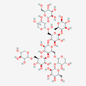 molecular formula C40H70O33 B1165471 XLLG xyloglucan oligosaccharide 