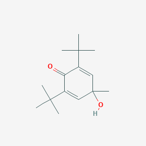 molecular formula C15H24O2 B116548 2,6-DI(TERT-BUTYL)-4-HYDROXY-4-METHYL-2,5-CYCLOHEXADIEN-1-ONE CAS No. 10396-80-2