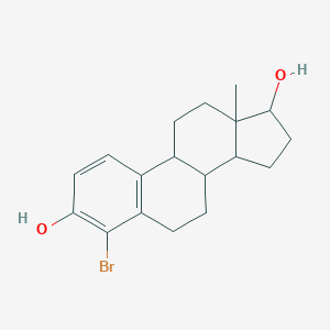 molecular formula C₁₈H₂₃BrO₂ B116550 4-Bromoestra-1,3,5(10)-triene-3,17-diol CAS No. 1630-83-7