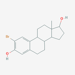 molecular formula C₁₈H₂₃BrO₂ B116555 2-Bromo-13-methyl-6,7,8,9,11,12,14,15,16,17-decahydrocyclopenta[a]phenanthrene-3,17-diol CAS No. 15833-07-5