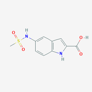 molecular formula C10H10N2O4S B116556 5-Methylsulfonamido-indole-2-carboxylic acid CAS No. 150975-95-4