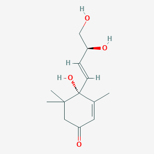 molecular formula C13H20O4 B116559 Cucumegastigmane I 