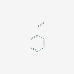molecular formula C8H8<br>C6H5CHCH2<br>(C8H8)x<br>C8H8 B011656 Polystyrene CAS No. 9003-53-6