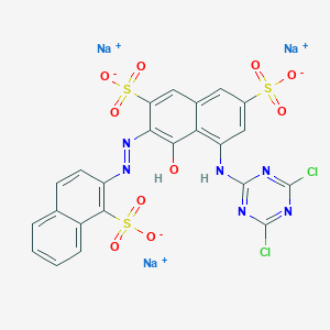 molecular formula C23H11Cl2N6Na3O10S3 B116563 Procion red MX 8B CAS No. 57583-69-4