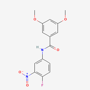 molecular formula C15H13FN2O5 B11656664 N-(4-fluoro-3-nitrophenyl)-3,5-dimethoxybenzamide 