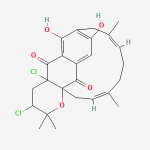 molecular formula C25H28Cl2O5 B1165698 Napyradiomycin C1 CAS No. 103106-20-3
