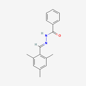 molecular formula C17H18N2O B11657421 N'-[(E)-(2,4,6-trimethylphenyl)methylidene]benzohydrazide 