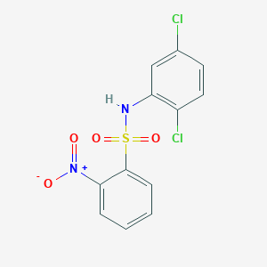 molecular formula C12H8Cl2N2O4S B11657491 N-(2,5-dichlorophenyl)-2-nitrobenzenesulfonamide 