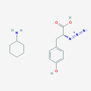 (2R)-2-azido-3-(4-hydroxyphenyl)propanoic acid;cyclohexanamine