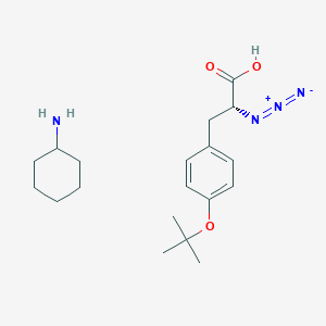 molecular formula C19H30N4O3 B1165791 D-azidotyrosine tert-butyl ether CHA salt 