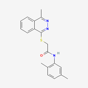 molecular formula C19H19N3OS B11658432 N-(2,5-dimethylphenyl)-2-[(4-methylphthalazin-1-yl)sulfanyl]acetamide 