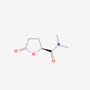 molecular formula C7H11NO3 B116592 (2S)-N,N-Dimethyl-5-oxooxolane-2-carboxamide CAS No. 146917-05-7