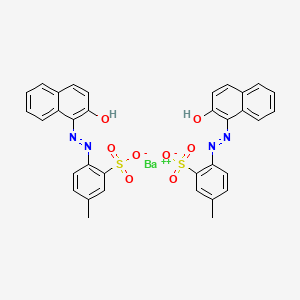molecular formula C34H51ClN8O10 B1165944 barium(2+);2-[(2-hydroxynaphthalen-1-yl)diazenyl]-5-methylbenzenesulfonate CAS No. 108825-27-0
