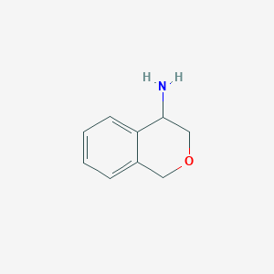 molecular formula C9H11NO B116595 Isochroman-4-amine CAS No. 147663-00-1
