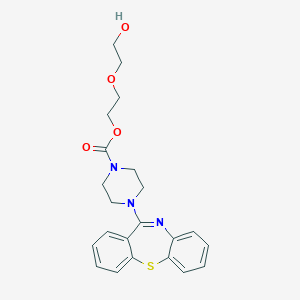molecular formula C22H25N3O4S B116599 Quetiapine Carboxylate Impurity CAS No. 1011758-00-1