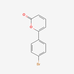 molecular formula C11H7BrO2 B11659949 6-(4-bromophenyl)-2H-pyran-2-one CAS No. 58293-68-8