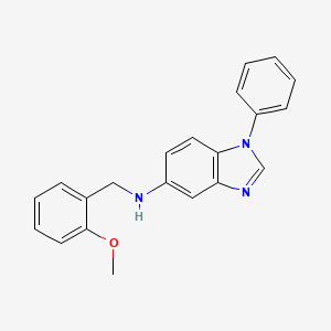 molecular formula C21H19N3O B11659973 N-(2-methoxybenzyl)-1-phenyl-1H-benzimidazol-5-amine 