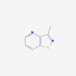 molecular formula C7H6N2S B116600 3-Methylisothiazolo[4,5-b]pyridine CAS No. 147055-79-6