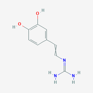 molecular formula C10H9ClO3 B1166009 N''-[2-(3,4-Dihydroxyphenyl)ethenyl]guanidine CAS No. 107585-47-7