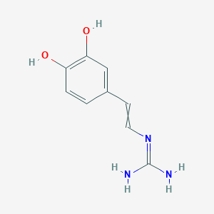 B1166009 N''-[2-(3,4-Dihydroxyphenyl)ethenyl]guanidine CAS No. 107585-47-7