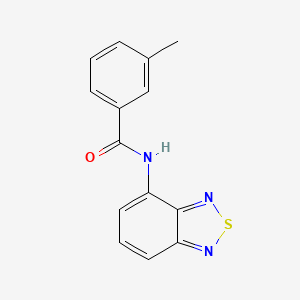 molecular formula C14H11N3OS B11660109 N-(2,1,3-benzothiadiazol-4-yl)-3-methylbenzamide 