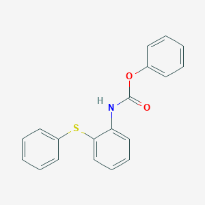 molecular formula C19H15NO2S B116602 Phenyl 2-(phenylthio)phenylcarbamate CAS No. 111974-73-3