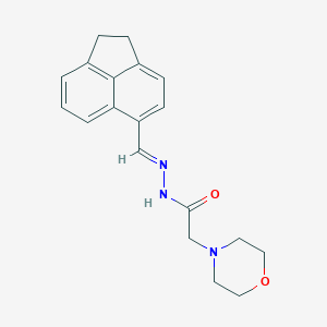 molecular formula C19H21N3O2 B11660422 N'-[(E)-1,2-dihydroacenaphthylen-5-ylmethylidene]-2-(morpholin-4-yl)acetohydrazide 