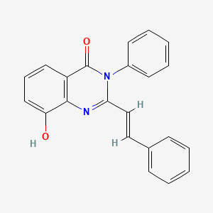 4(3h)-Quinazolinone,8-hydroxy-3-phenyl-2-styryl-