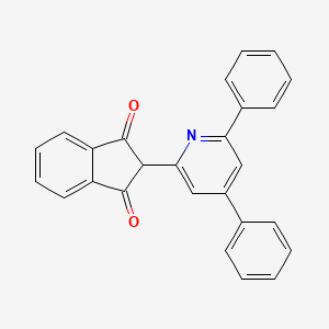molecular formula C26H17NO2 B11660435 2-(4,6-diphenylpyridin-2-yl)-1H-indene-1,3(2H)-dione 