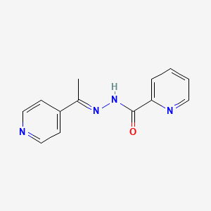 molecular formula C13H12N4O B11660477 N'-[(1E)-1-(pyridin-4-yl)ethylidene]pyridine-2-carbohydrazide 