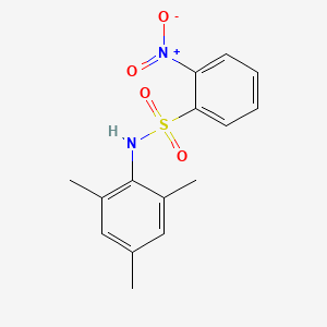 molecular formula C15H16N2O4S B11660623 2-nitro-N-(2,4,6-trimethylphenyl)benzenesulfonamide 
