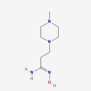 B1166167 N'-Hydroxy-3-(4-methylpiperazin-1-yl)propanimidamide CAS No. 108372-23-2