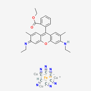 molecular formula C28H30N2O3.C6FeN6.3Cu.H B1166189 Einecs 309-810-1 CAS No. 101033-43-6