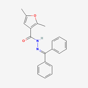 molecular formula C20H18N2O2 B11662595 N'-(Diphenylmethylidene)-2,5-dimethylfuran-3-carbohydrazide 