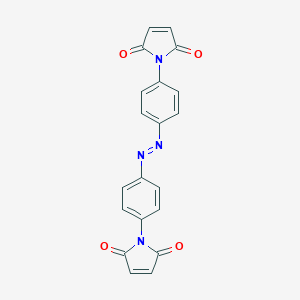 molecular formula C20H12N4O4 B116628 1-[4-[[4-(2,5-Dioxopyrrol-1-yl)phenyl]diazenyl]phenyl]pyrrole-2,5-dione CAS No. 77280-58-1