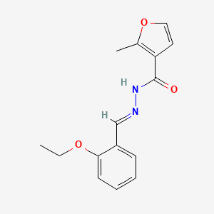 molecular formula C15H16N2O3 B11663029 N'-[(E)-(2-ethoxyphenyl)methylidene]-2-methylfuran-3-carbohydrazide 