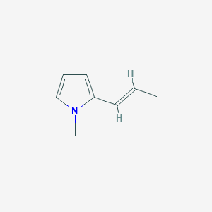 B1166381 1H-Pyrrole, 1-methyl-2-(1-propen-1-yl)- CAS No. 123647-12-1